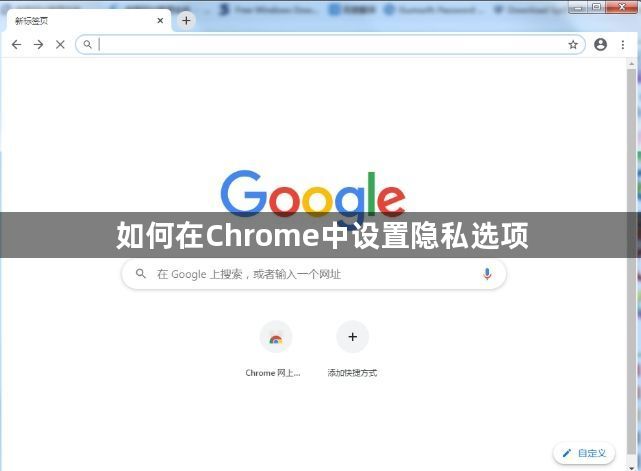 如何在Chrome中设置隐私选项1