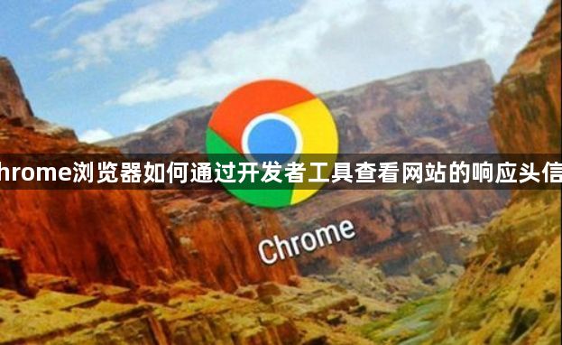 Chrome浏览器如何通过开发者工具查看网站的响应头信息1