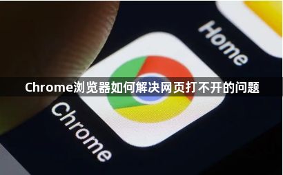 Chrome浏览器如何解决网页打不开的问题1