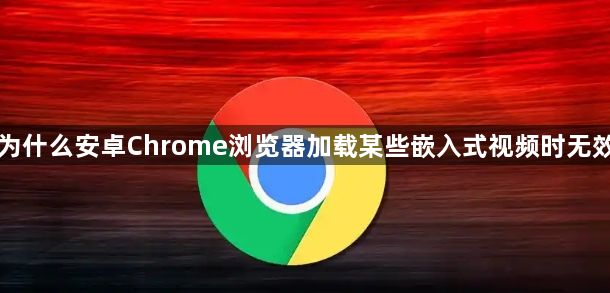 为什么安卓Chrome浏览器加载某些嵌入式视频时无效1