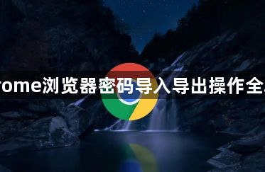Chrome浏览器密码导入导出操作全攻略1