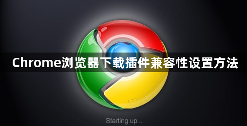Chrome浏览器下载插件兼容性设置方法1
