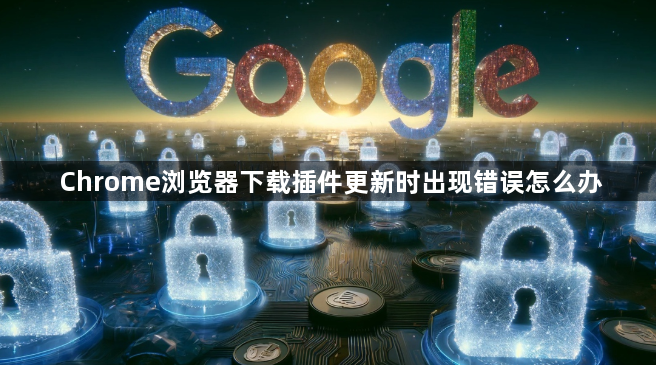Chrome浏览器下载插件更新时出现错误怎么办1