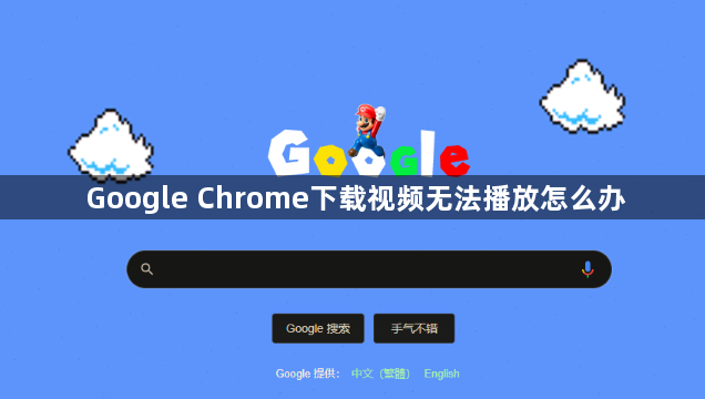Google Chrome下载视频无法播放怎么办1