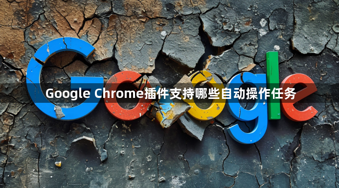 Google Chrome插件支持哪些自动操作任务1