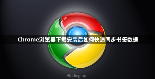 Chrome浏览器下载安装后如何快速同步书签数据1