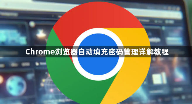 Chrome浏览器自动填充密码管理详解教程1