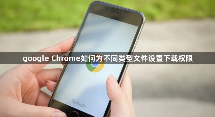 google Chrome如何为不同类型文件设置下载权限1