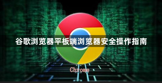 谷歌浏览器平板端浏览器安全操作指南1