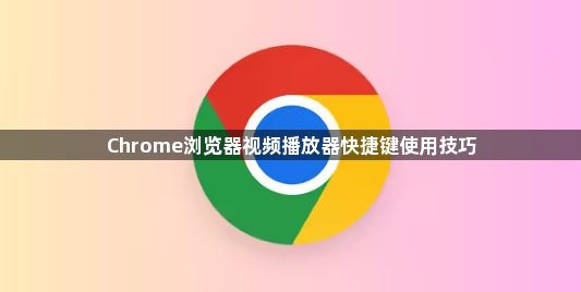 Chrome浏览器视频播放器快捷键使用技巧1