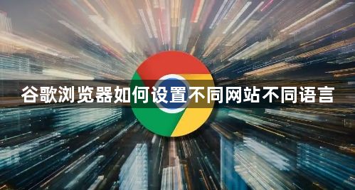 谷歌浏览器如何设置不同网站不同语言1