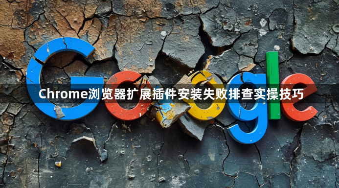 Chrome浏览器扩展插件安装失败排查实操技巧1