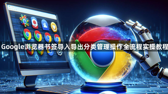 Google浏览器书签导入导出分类管理操作全流程实操教程1