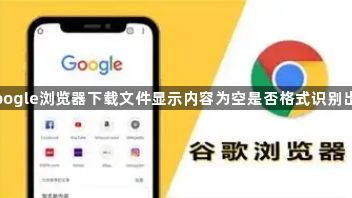 google浏览器下载文件显示内容为空是否格式识别出错1