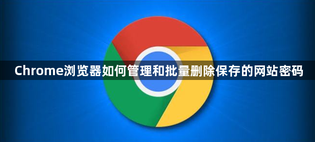 Chrome浏览器如何管理和批量删除保存的网站密码1