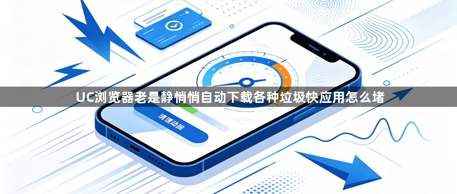UC浏览器老是静悄悄自动下载各种垃圾快应用怎么堵1