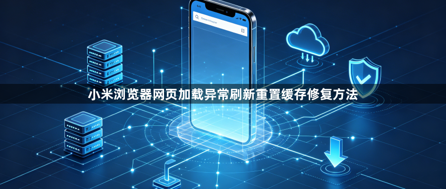 小米浏览器网页加载异常刷新重置缓存修复方法1
