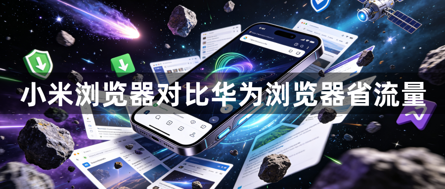 小米浏览器对比华为浏览器省流量1