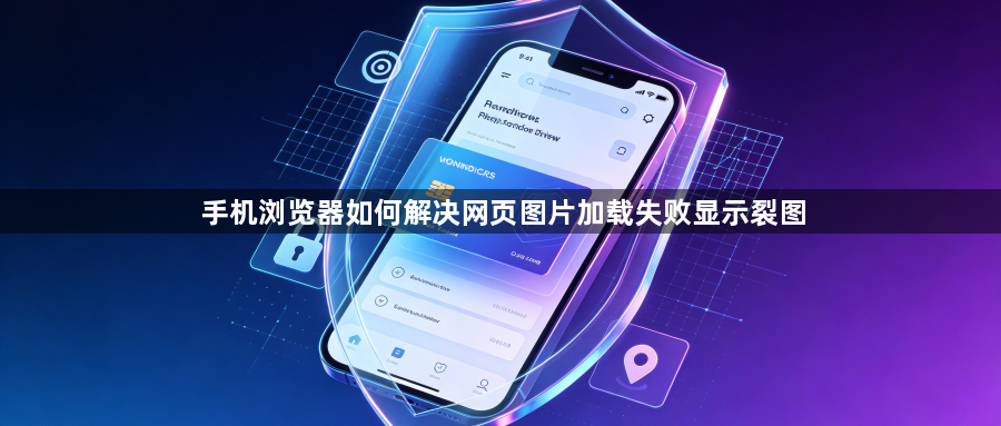 手机浏览器如何解决网页图片加载失败显示裂图1
