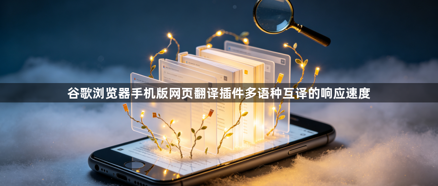 谷歌浏览器手机版网页翻译插件多语种互译的响应速度1