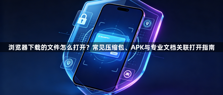 浏览器下载的文件怎么打开？常见压缩包、APK与专业文档关联打开指南1