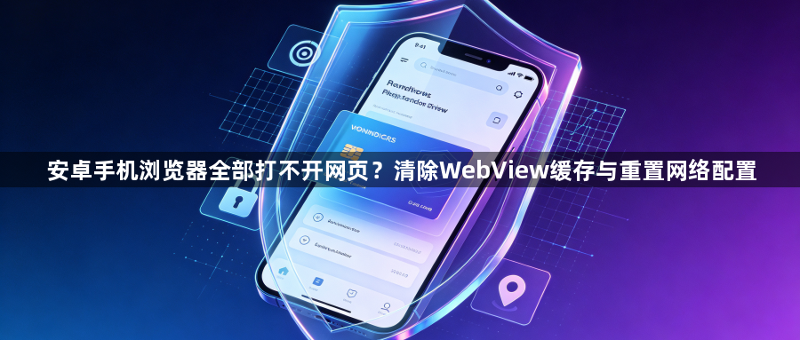 安卓手机浏览器全部打不开网页？清除WebView缓存与重置网络配置1