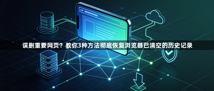 误删重要网页？教你3种方法彻底恢复浏览器已清空的历史记录1