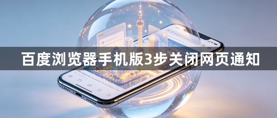 百度浏览器手机版3步关闭网页通知1