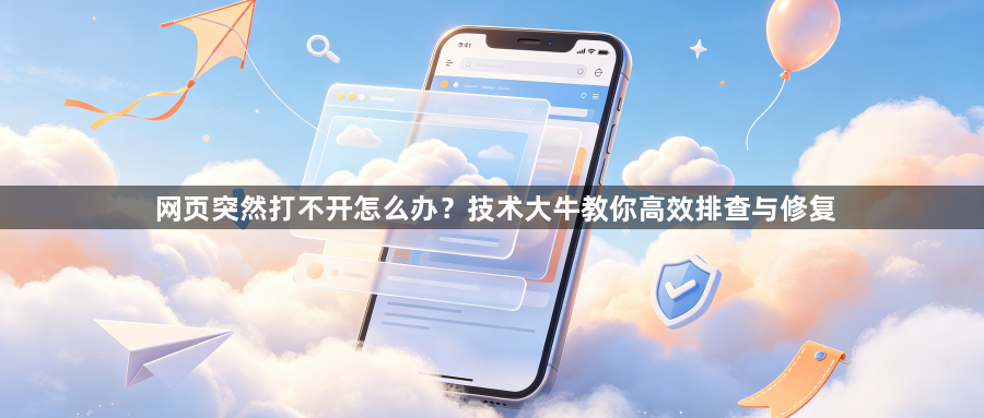 网页突然打不开怎么办？技术大牛教你高效排查与修复1