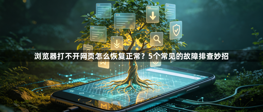 浏览器打不开网页怎么恢复正常？5个常见的故障排查妙招1