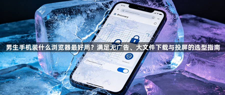 男生手机装什么浏览器最好用？满足无广告、大文件下载与投屏的选型指南1