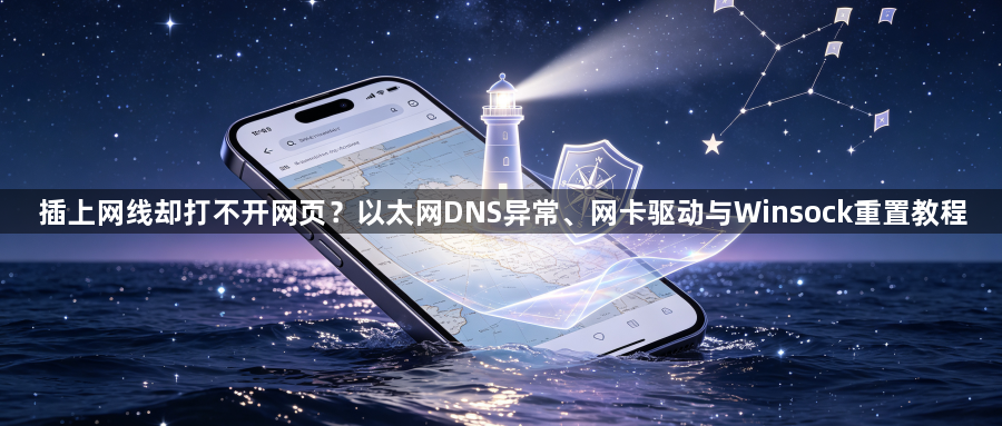 插上网线却打不开网页？以太网DNS异常、网卡驱动与Winsock重置教程1