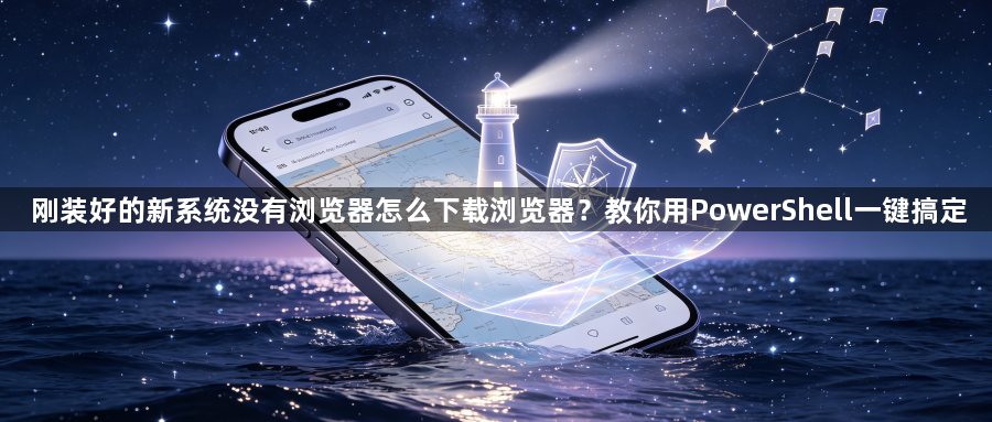 刚装好的新系统没有浏览器怎么下载浏览器?教你用PowerShell一键搞定1