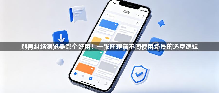 别再纠结浏览器哪个好用！一张图理清不同使用场景的选型逻辑1