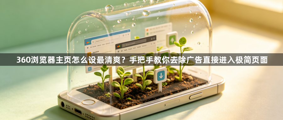 360浏览器主页怎么设最清爽？手把手教你去除广告直接进入极简页面1
