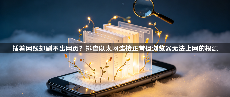 插着网线却刷不出网页？排查以太网连接正常但浏览器无法上网的根源1