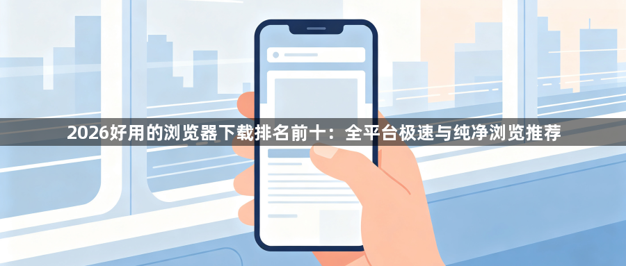 2026好用的浏览器下载排名前十：全平台极速与纯净浏览推荐1