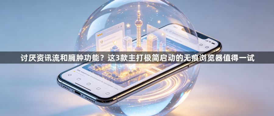 讨厌资讯流和臃肿功能？这3款主打极简启动的无痕浏览器值得一试1