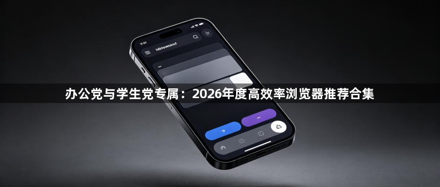 办公党与学生党专属：2026年度高效率浏览器推荐合集1