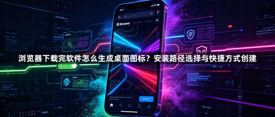浏览器下载完软件怎么生成桌面图标？安装路径选择与快捷方式创建1