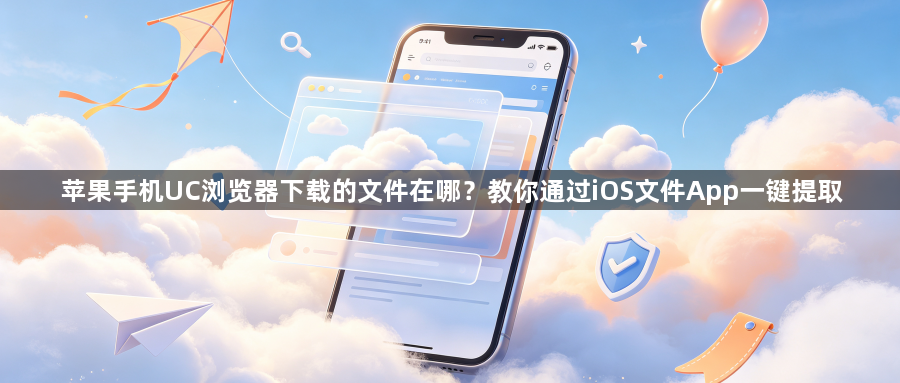 苹果手机UC浏览器下载的文件在哪？教你通过iOS文件App一键提取1