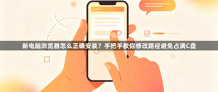 新电脑浏览器怎么正确安装？手把手教你修改路径避免占满C盘1
