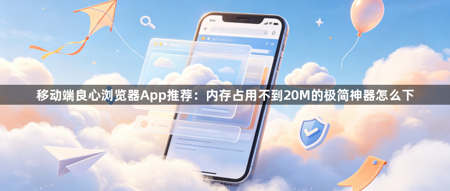 移动端良心浏览器App推荐：内存占用不到20M的极简神器怎么下1