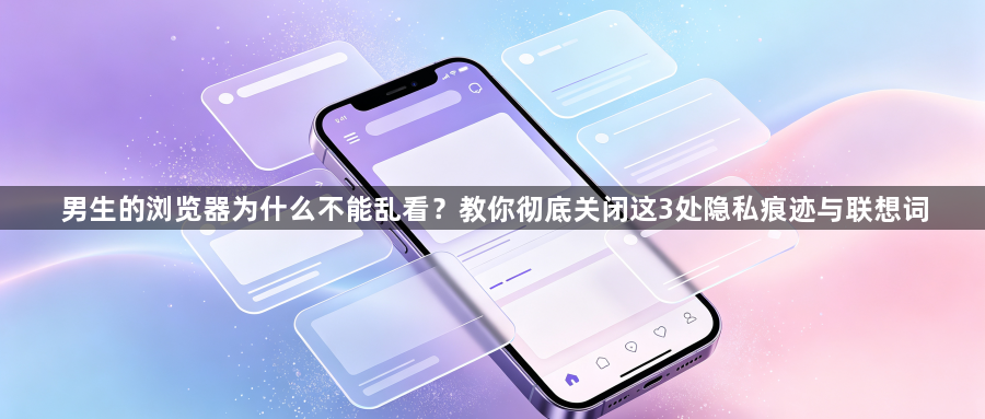 男生的浏览器为什么不能乱看？教你彻底关闭这3处隐私痕迹与联想词1