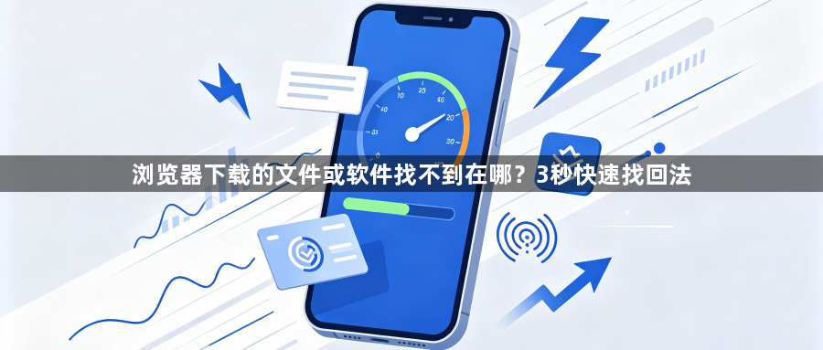 浏览器下载的文件或软件找不到在哪?3秒快速找回法1