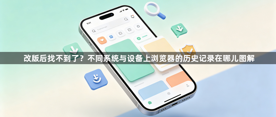 改版后找不到了?不同系统与设备上浏览器的历史记录在哪儿图解1